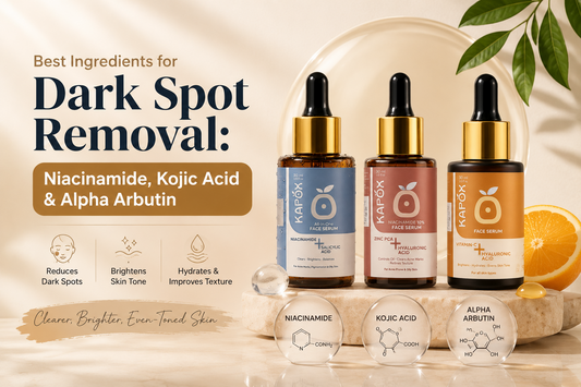 Best Ingredients for Dark Spot Removal: Niacinamide, Kojic Acid & Alpha Arbutin